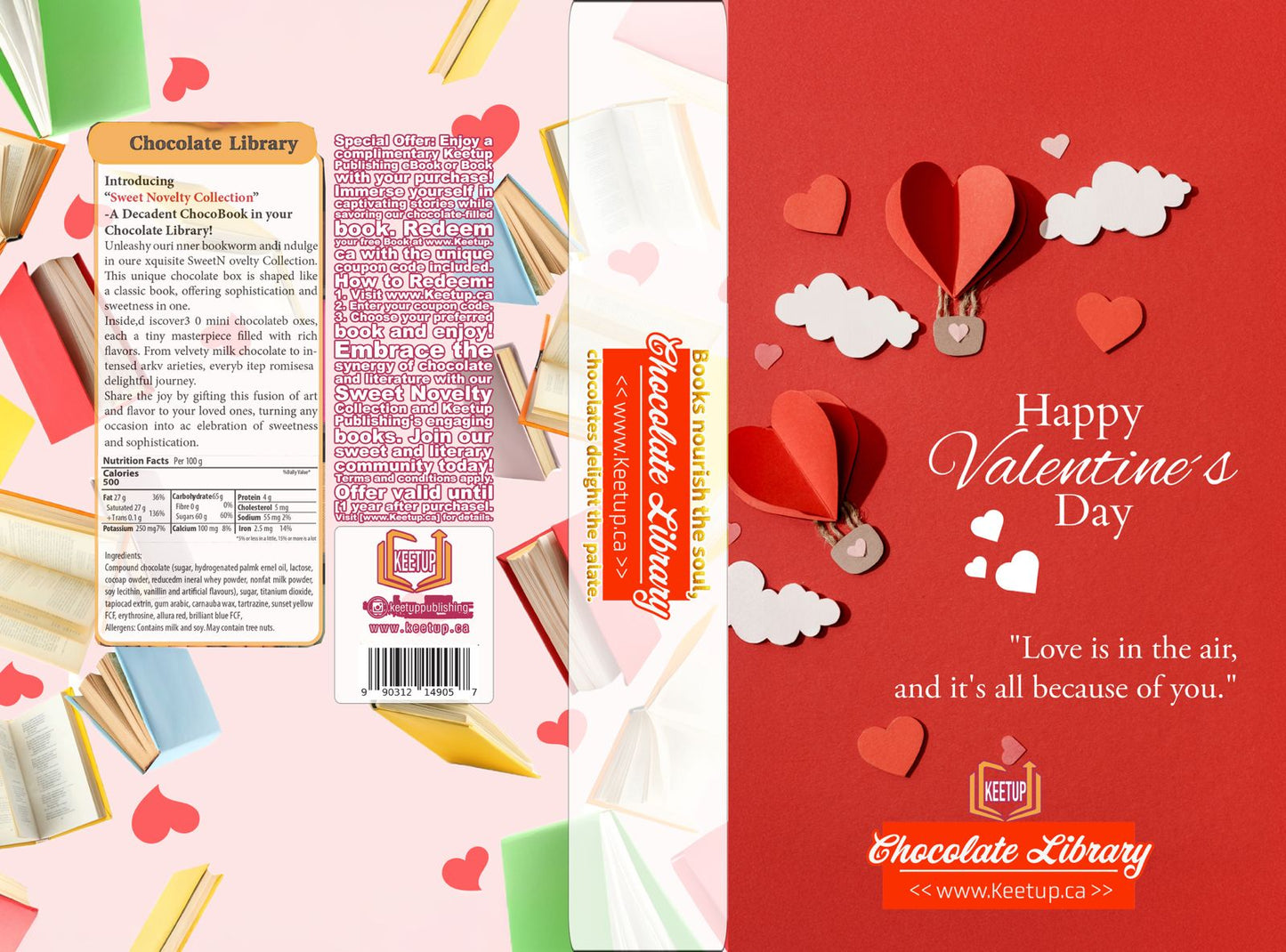 Chocolate Library - The Literary Chocolate Box Valentine's Day Edition